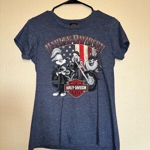 Harley-Davidson Kids Navy Cartoon Graphic Tee